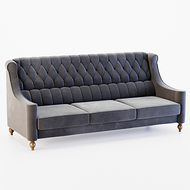 Liverpool Compact Sofa: Comfortable and Stylish 3D model image 1 