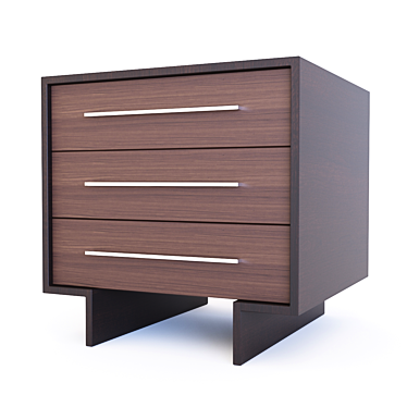 Corona 1.5 Nightstand - Stylish and Compact Bedroom Storage 3D model image 1 