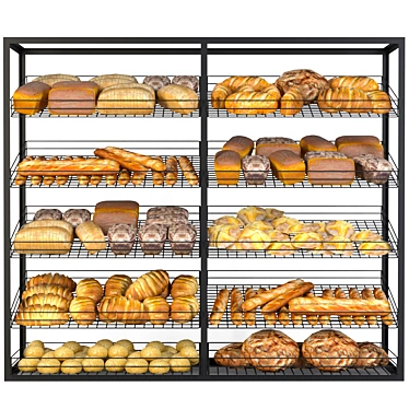 Freshly Baked Bakery Delights 3D model image 1 