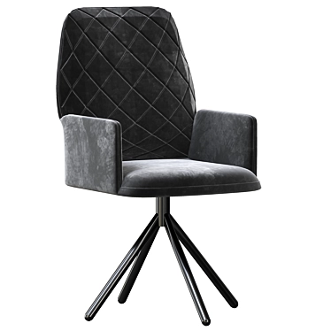 Donny Taupe Dining Chair 3D model image 1 