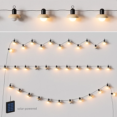 SOLVINDEN Solar Garden Garland 3D model image 1 