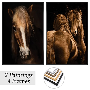 Elegant Wall Art Set 3D model image 1 