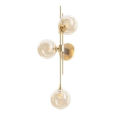 Trilogy  Wall Sconce: Timeless Elegance 3D model image 1 