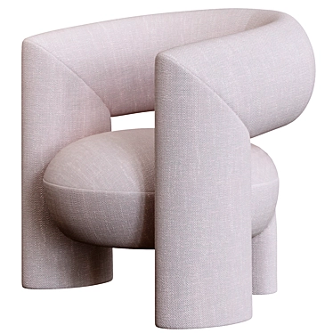 Luxury Italian Armchair: Via del Corso 3D model image 1 