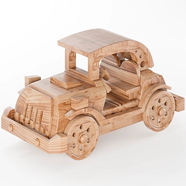 Wooden toy car