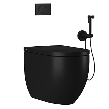 Sleek Design Duravit Toilet 3D model image 1 