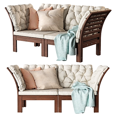 APPLARO/EPLARO Garden Sofa - Modular, 2-Seater 3D model image 1 