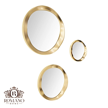 Handcrafted Mirror - Titania Drops by Romano Home 3D model image 1 