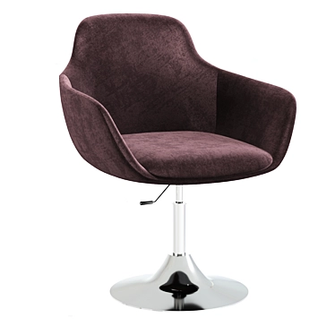 Sleek Macchiato Armchair 3D model image 1 