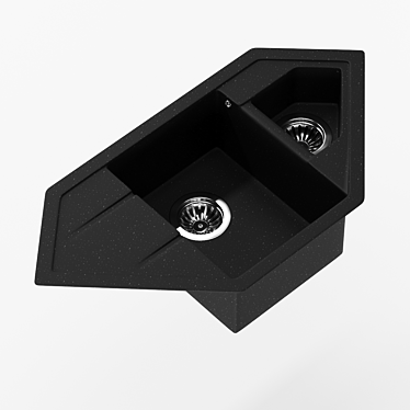 Modern Corner Sink INTERLINE 3D model image 1 