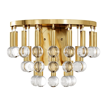 Twinkling Elegance: Milano Sconce by Jonathan Adler 3D model image 1 