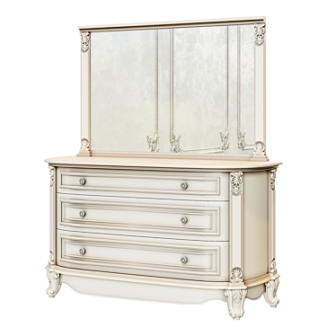 3ds Max 2014 Dressing Table 3D model image 1 