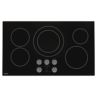 Samsung 36" Electric Cooktop 3D model image 1 