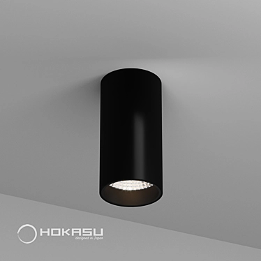 Modern Surface Mounted Lamp: HOKASU Tube 3D model image 1 