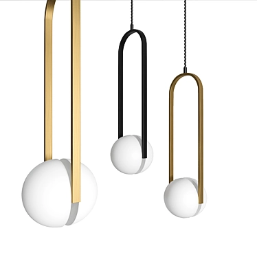Elegant Audrey Pendant Lighting 3D model image 1 