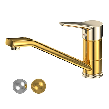 Sleek Faucet F6 - V-Ray Ready 3D model image 1 