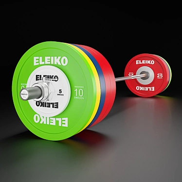 Eleiko IWF Weightlifting Bar 3D model image 1 