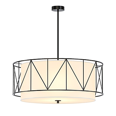 Elegant 4Lt Pendant (10684|52072BK) 3D model image 1 