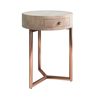 Contemporary Cantori TEO Nightstand 3D model image 1 