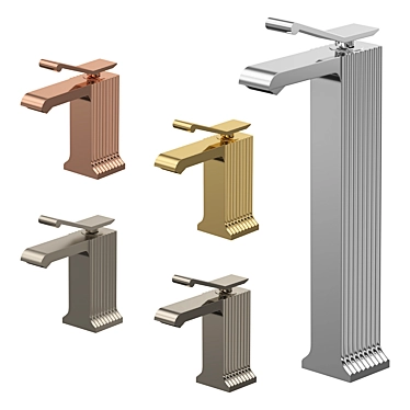Modern Single Lever Basin & Bidet Faucet 3D model image 1 