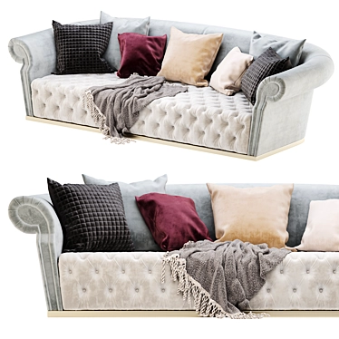 Luxuriously Modern Dolfi Sofa 3D model image 1 