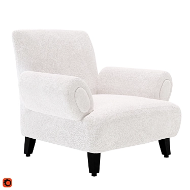 Eichholtz Fausto: Stylish Art-Deco Armchair 3D model image 1 