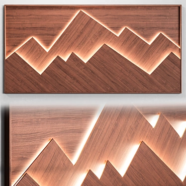 Mountain Mist Wall Panel 3D model image 1 