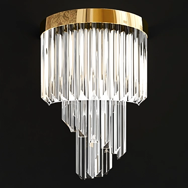 Regal Illumination: Royal Wall Lamp 3D model image 1 