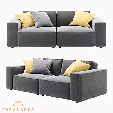 Modular Om Como Sofa 3D model image 1 