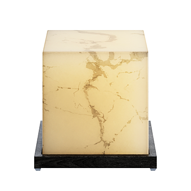 Luxury Armani Alabaster Lamp 3D model image 1 