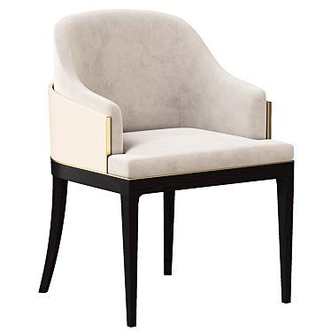 Elegant Wolfe Dining Chair 3D model image 1 