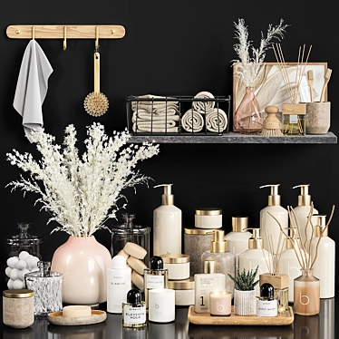 Elegant Vray Bathroom Accessories 3D model image 1 