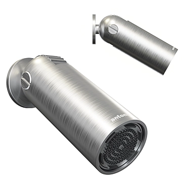 Delrin® Stainless Steel Showerhead 3D model image 1 