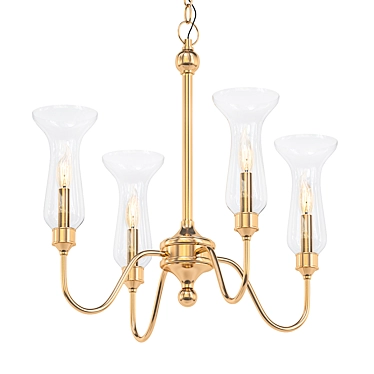 Vintage Triumph Chandelier: Romatti's Retro Elegance 3D model image 1 