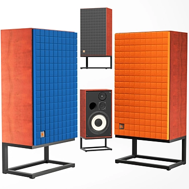 Ultra Bass Stand Speakers 3D model image 1 