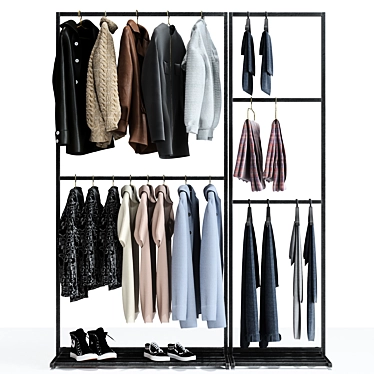 Sleek Store Hanger: Durable and Stylish 3D model image 1 
