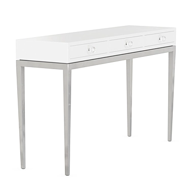 Channing Three-Drawer Console: Neo-Classical Glamour 3D model image 1 