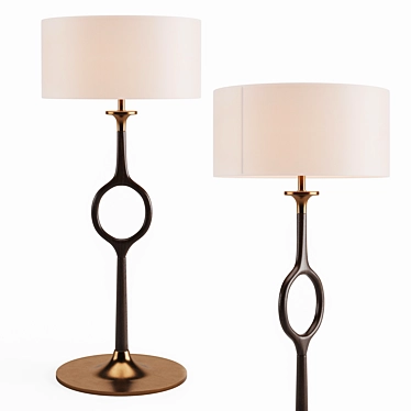 Urbane Wooden/Metal Floor Lamp 3D model image 1 