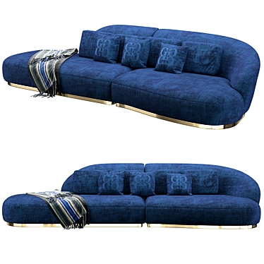 Grilli Space Sofa: Stylish, Versatile, and Luxurious 3D model image 1 