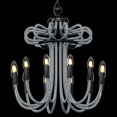 Modern Adagio Hanging Chandelier 3D model image 1 