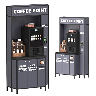 Coffee on the go: Self-Service Bar 3D model image 1 