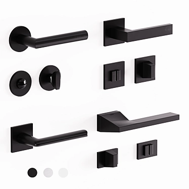 Tupai Door Handles: Modern Selection 3D model image 1 