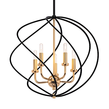 Elk Lighting Iredell 5-Light Chandelier 3D model image 1 