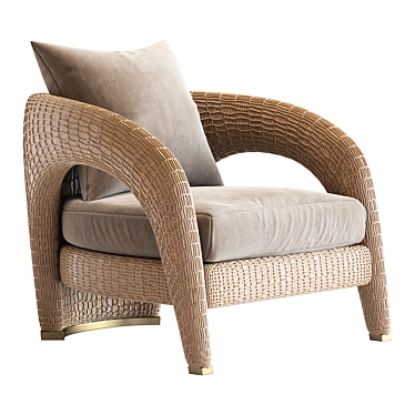 Caracole Weave Me Be Chair: Natural Rope Frame, Luxury Comfort 3D model image 1 