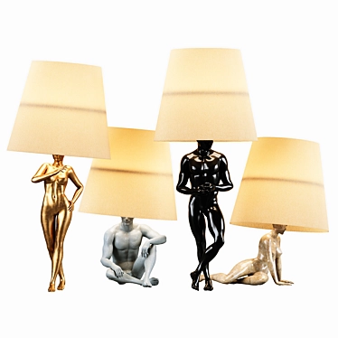 Modern Hommer Table Lamp 3D model image 1 