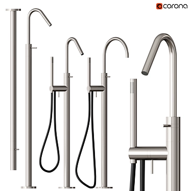 GRADI Ceadesign Floor Standing Mixer | Elegant and Functional 3D model image 1 