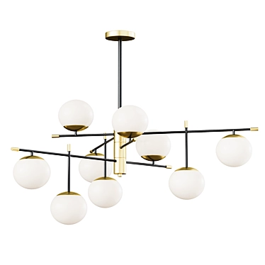 Vintage Elegance Pendant Light 3D model image 1 
