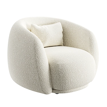 Moroso Pacific Chair: Modern Design with Textured Upholstery 3D model image 1 