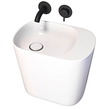 Rexa Design P'TIT Washbasin 3D model image 1 
