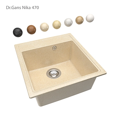 Compact Dr. Gans Nika Sink 3D model image 1 